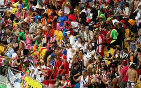 Crowds at the Wellington Sevens in 2012.