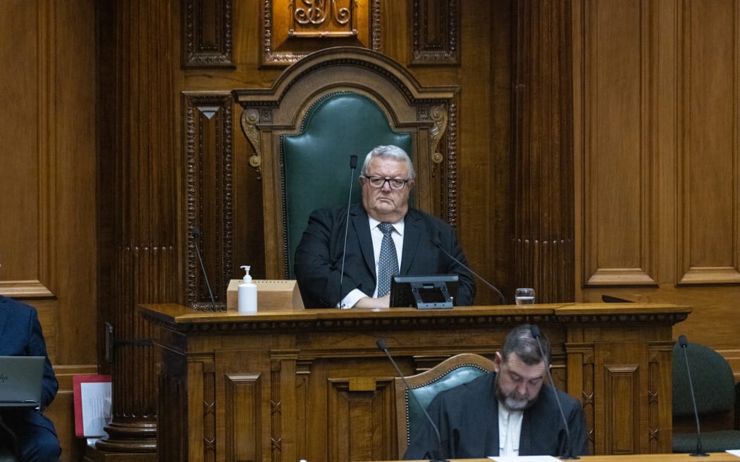 Gerry Brownlee, Speaker of the House of Representatives, in the Chair.