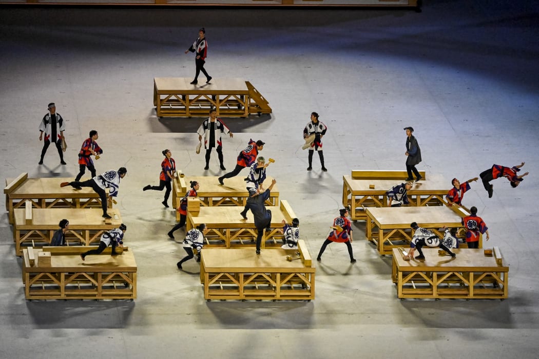 Illustration picture shows  the opening ceremony of the 'Tokyo 2020 Olympic Games' in Tokyo, Japan on Friday 23 July 2021.