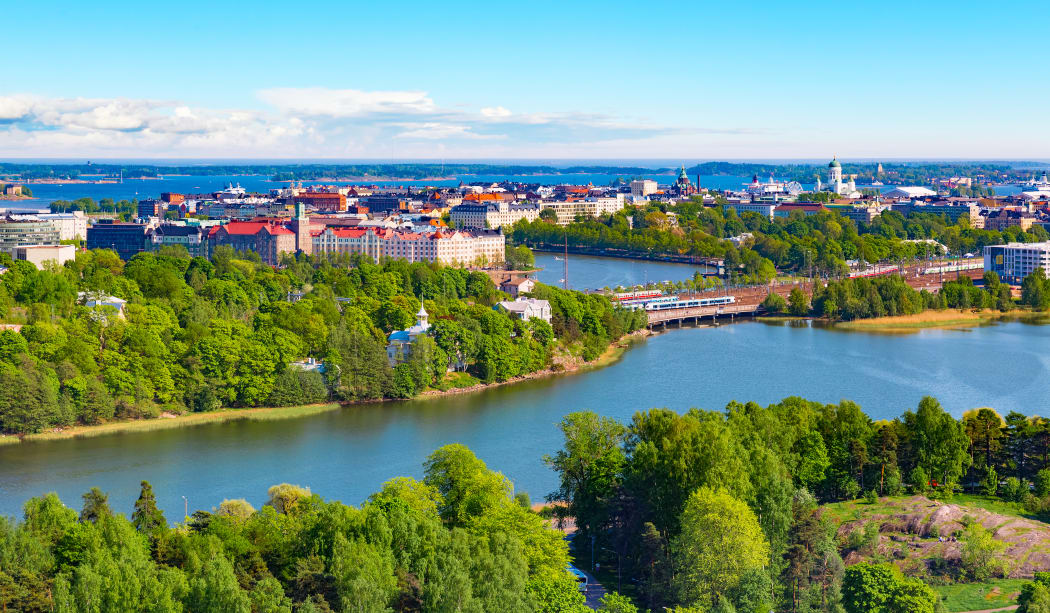 Scenic in Helsinki, the capital of Finland.