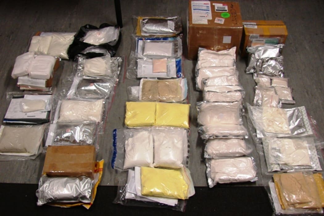 The Class C analogues and unknown powders seized by Customs under Operation Static.