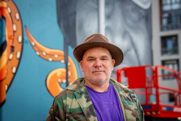 Mural for Chris MU Faiumu from Fat Freddy's Drop in Wellington