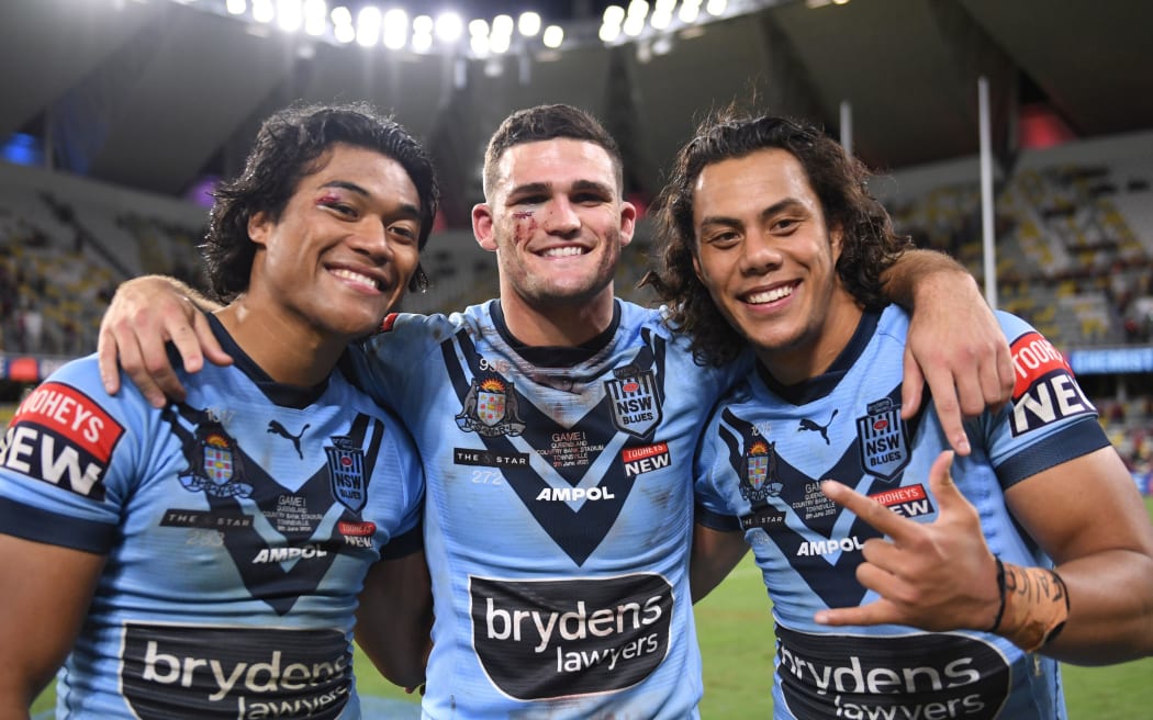 Brian To'o, Nathan Cleary and Jarome Luai.
NSW State of Origin