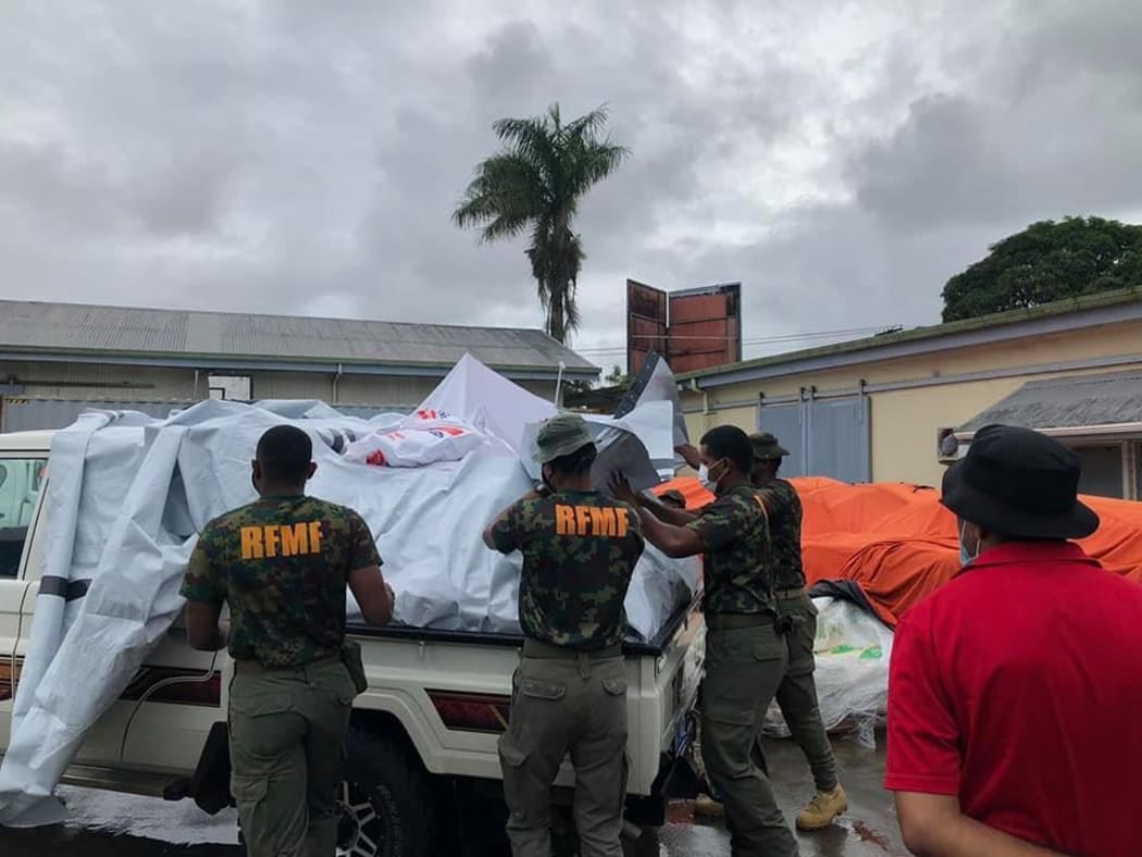 Food rations continue to be delivered to the containment areas.