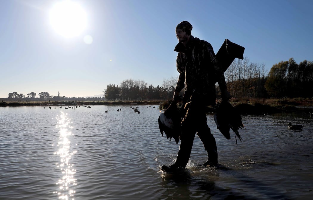 Duck hunter Trent Lassen from Selwyn.