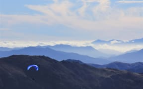 Paragliding over Molesworth.