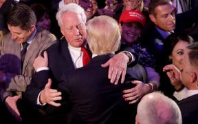 Robert Trump, pictured here after his brother's election win in 2016, used to manage Trump's real-estate investments.