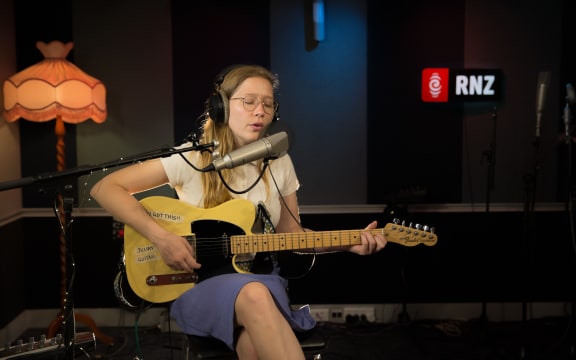 Julia Jacklin in the RNZ Auckland studio