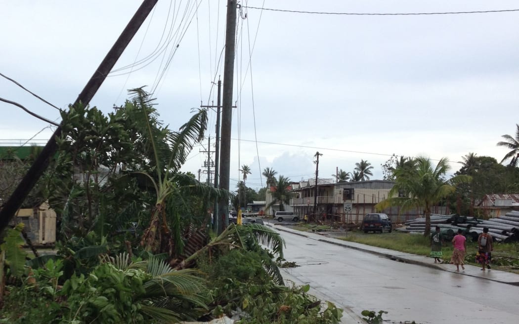Weno in Chuuk, FSM, suffers damage in Typhoon Maysak