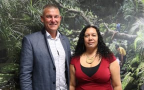 NRC chair Geoff Crawford and deputy chair Tui Shortland.