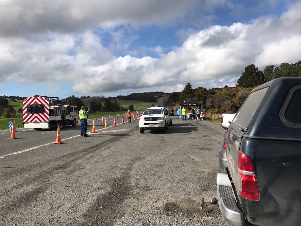 Police and Te Tai Tokerau Border Patrol checking for essential travel on State Highway 1 between Whangārei, Kaikohe and Kerikeri.