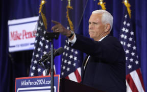 ANKENY, IOWA - JUNE 07: Former Vice President Mike Pence speaks to supporters as he formally announces his intention to seek the Republican nomination for president on June 07, 2023 in Ankeny, Iowa. Pence will meet with voters tonight during a town hall, then meet with diners at a couple of locations near Des Moines tomorrow before moving the campaign to New Hampshire.   Scott Olson/Getty Images/AFP (Photo by SCOTT OLSON / GETTY IMAGES NORTH AMERICA / Getty Images via AFP)