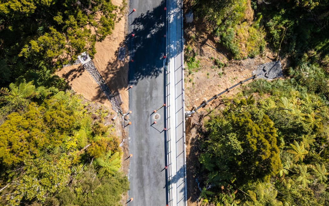 The repair works at 'Scenic 6' are nearly completed, restoring the road after a huge slip in 2023.