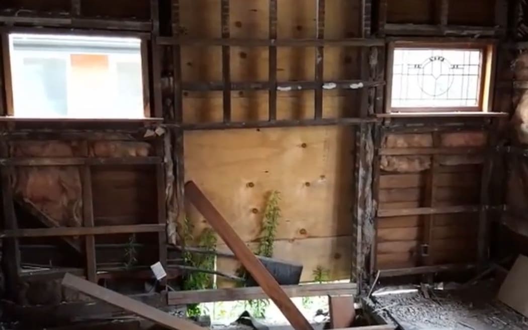 Miranda and Nick Rout want their earthquake-damaged house in Linwood to be demolished so they can move on.