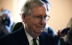 US Senate majority leader Mitch McConnell, who along with Senate Minority Leader Chuck Schumer announced that they have reach agreement on a two-year budget deal.