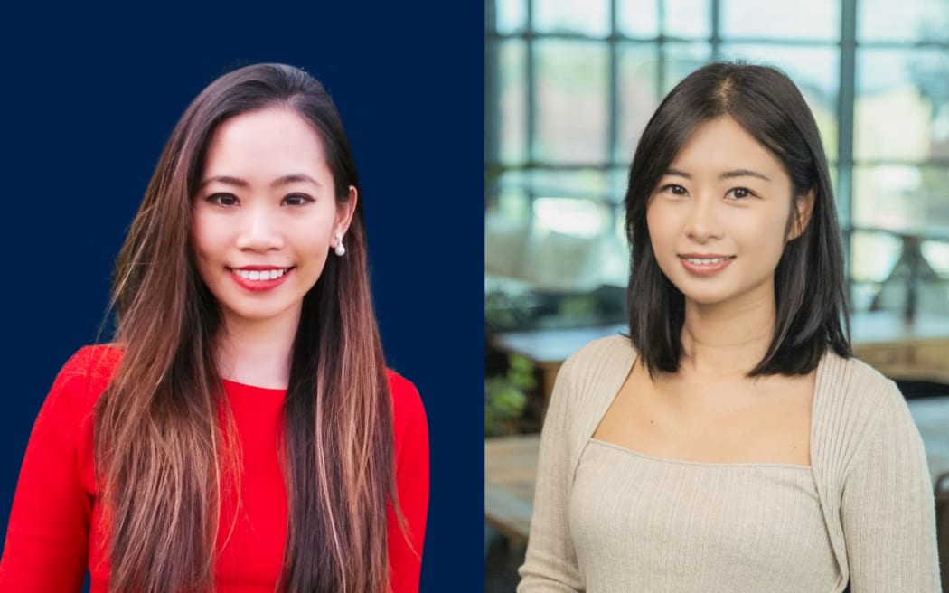 Harcourts agents Lilian Chen (left) and Olivia Xu.