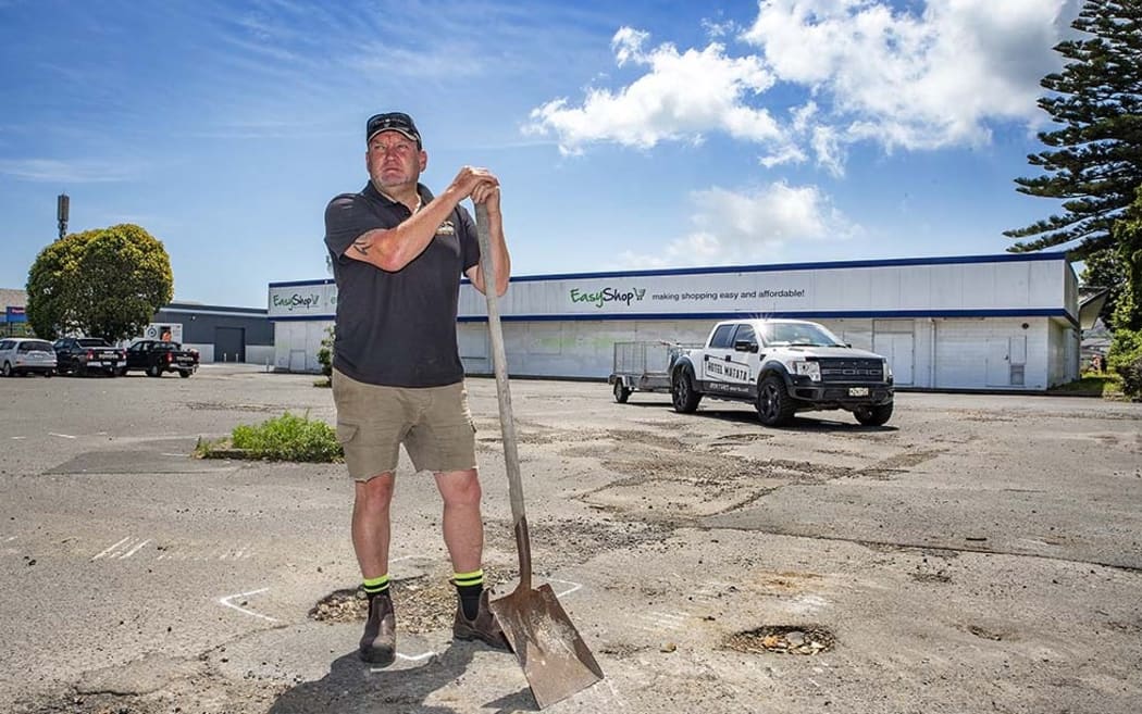 Allan Unsworth says work will be starting in the new year with an apartment complex at the former supermarket site in Kopeopeo.