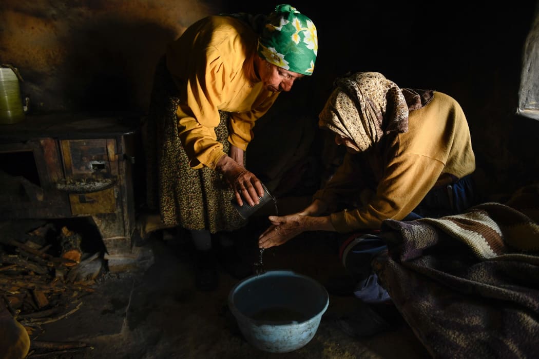 Hatidze and her mother Nazife.