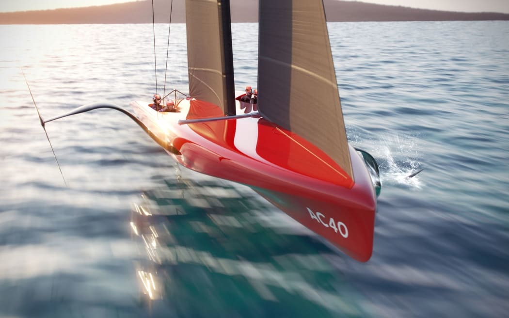 America's Cup AC40 boat