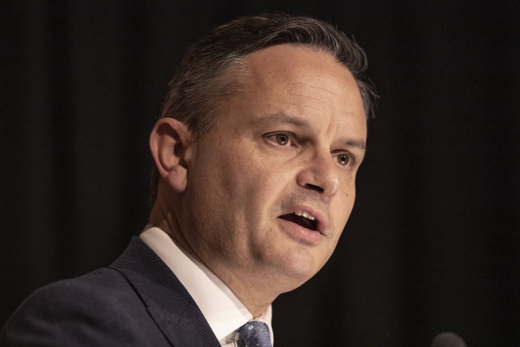 Climate Change Minister James Shaw at a press conference announcing the Government's reforms to clean up our  waterways, Beehive Theatrette, Wellington.