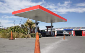 Caltex petrol station in Kaikōura.