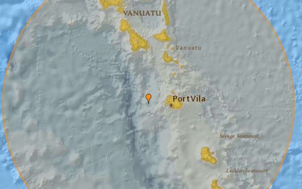 A 7.4 magnitude earthquake has struck 55km from Port-Vila, Shefa, Vanuatu.