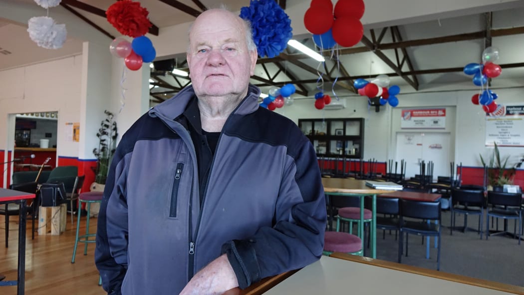 David Dick at Harbour Rugby Club's Port Chalmers clubrooms.