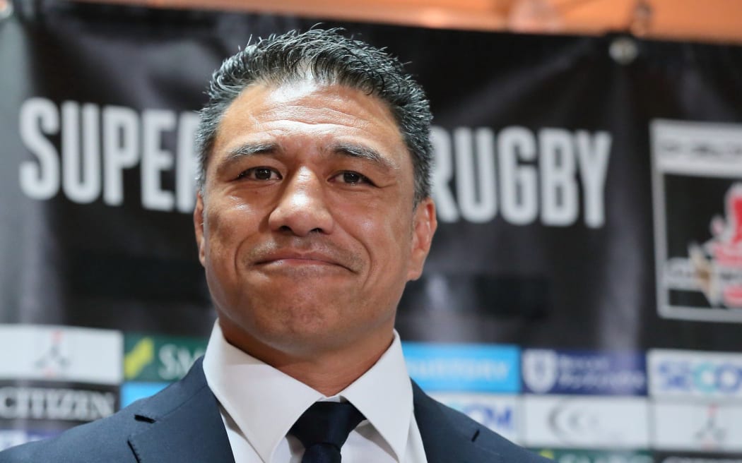 Filo Tiatia (Sunwolves), 
OCTOBER 5, 2016 - Rugby : 
Filo Tiatia, the new head coach of Hito-Communications SUNWOLVES, attends a news conference in Tokyo, Japan. 
(