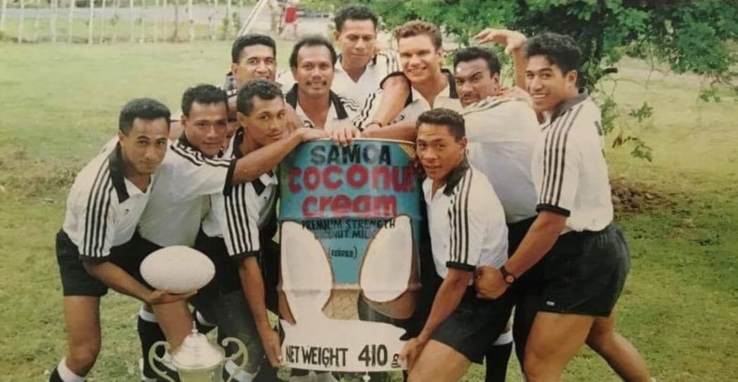 Marina Schaafhausen managed the Mighty Moata'a Sevens champions of Western Samoa in 1991.