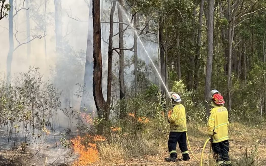 The Bulahdelah fire has burnt through 3,400 hectares of the Myall Lakes National Park.