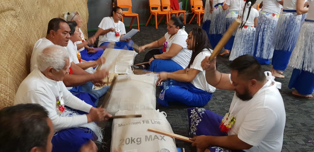 Members of the Auckland Rotuman Fellowship Group celebrate their language and culture on Monday.