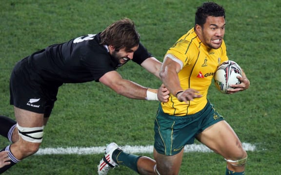 Former Wallabies winger Digby Ioane on the burst against the All Blacks in 2011.