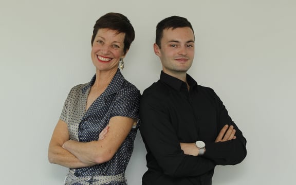 A head shot of Sharon Brettkelly and Alex Ashton, the hosts of The Detail.