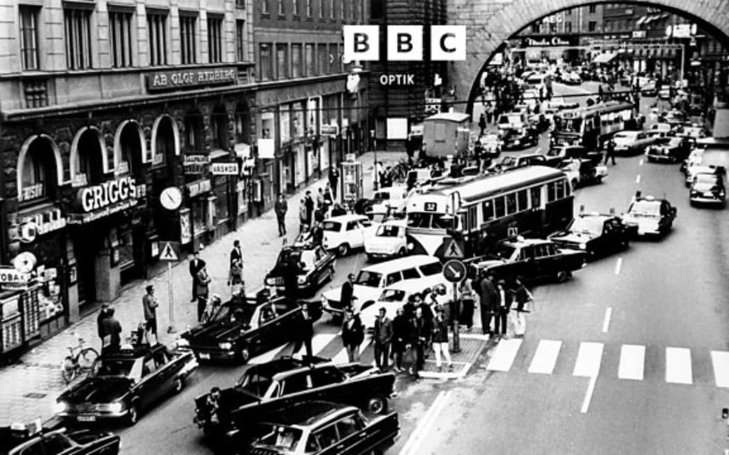 Sweden road rule change