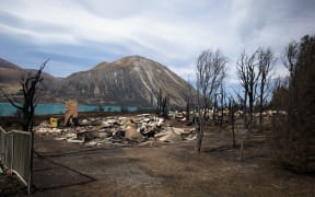Fire damage at Lake Ohau village
