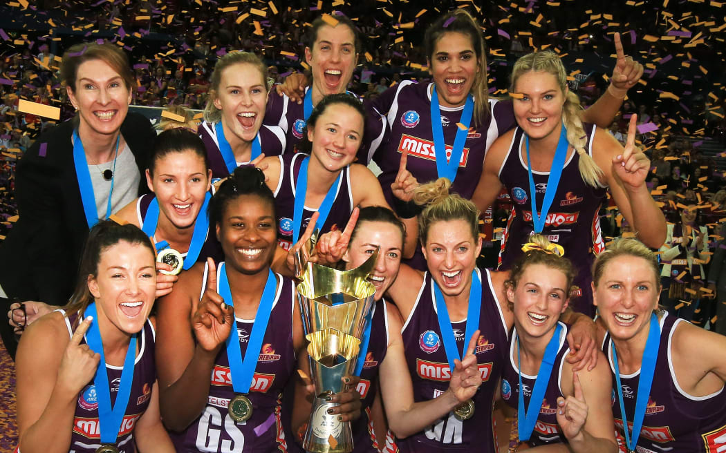 Queensland Firebirds 2015 trans-Tasman Champions.