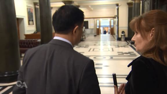 Whena Owen confronting the elusive Jian Yang.