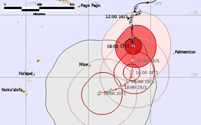 Map tracking Cyclone Victor