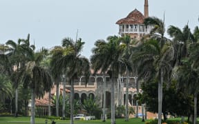 The residence of former US President Donald Trump at Mar-A-Lago in Palm Beach, Florida, on August 9, 2022.
