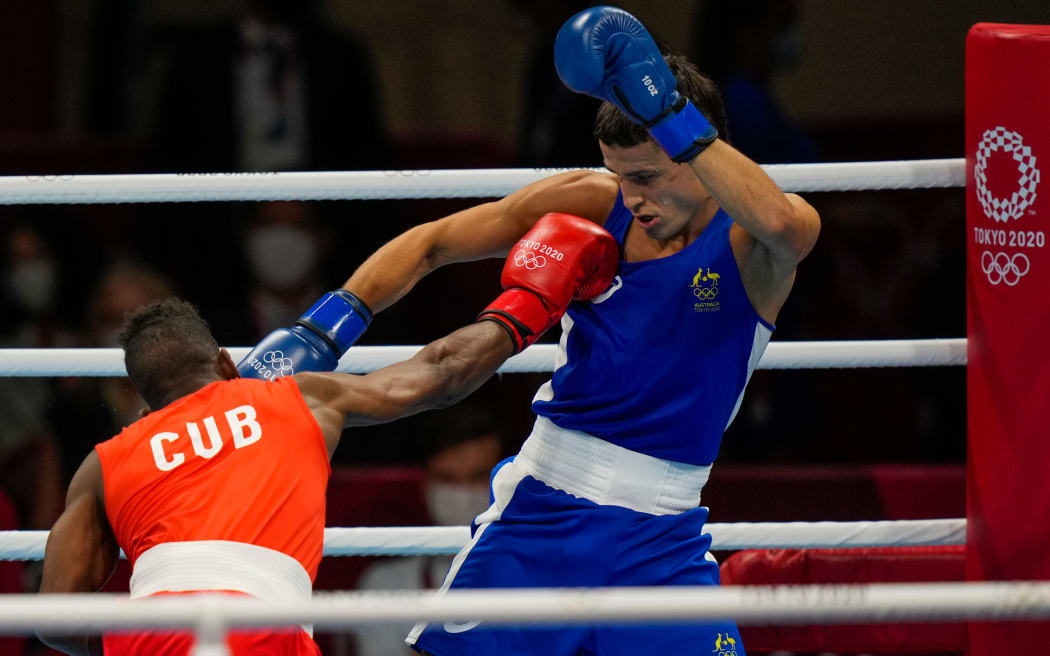 Australia’s Harry Garside v Cuba’s Andy Cruz, men's boxing, Tokyo 2020 Olympic Games.