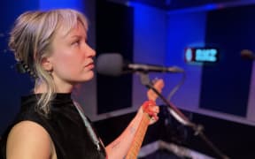 Neive Strang, live in the RNZ studio