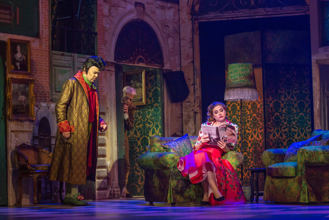 Dr Bartolo and Rosina in The Barber of Seville
