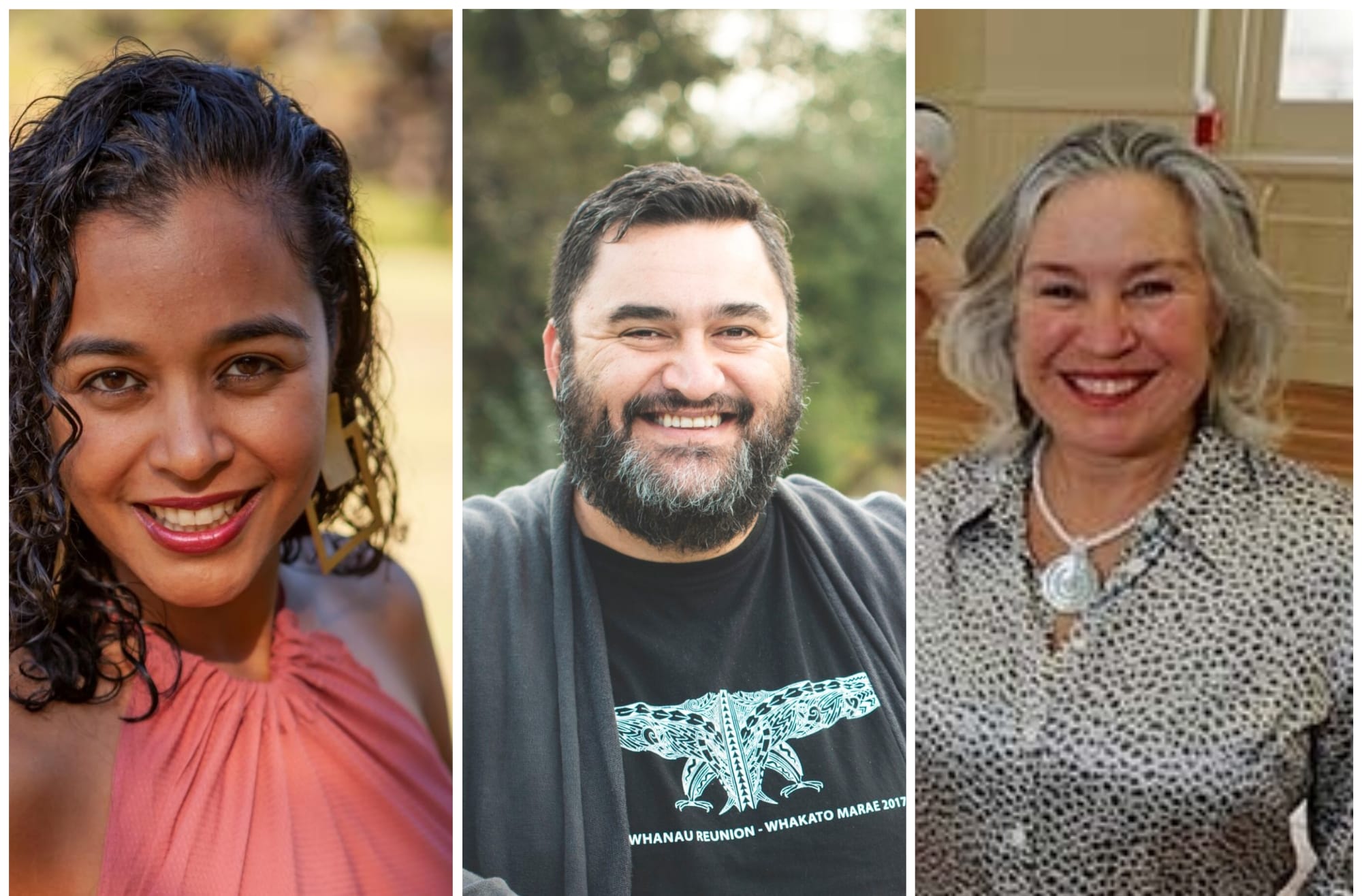Dione Joseph, Tama Waipara and Lyne Pringle
