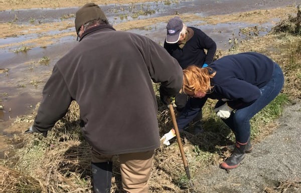 Locals volunteering with Southland Federated Farmers to help farmers in the aftermath of flooding across the region.