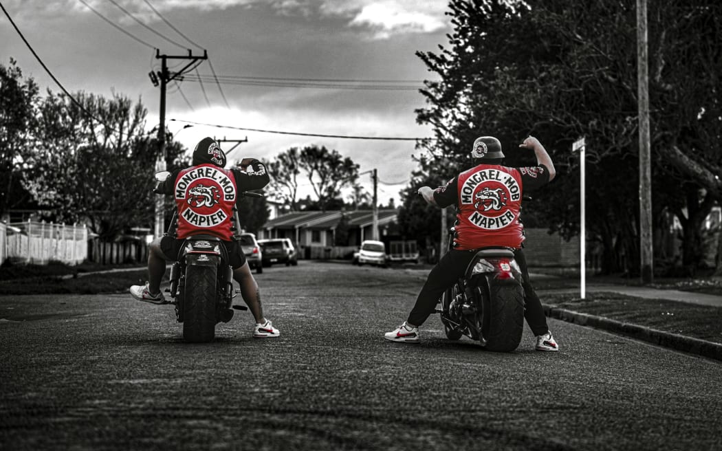 Davide Conti's photographic series 'The Patch' reveals members of the Mongrel Mob in Hawke's Bay posing intentionally to convey collective strength and charming informality.