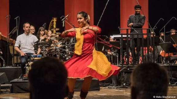 Kathak Dancer at Indo-German Campus concert in Bonn
