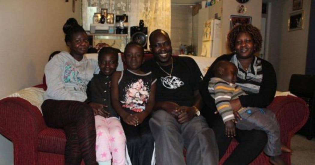 Abann and Mary Yor with their children.