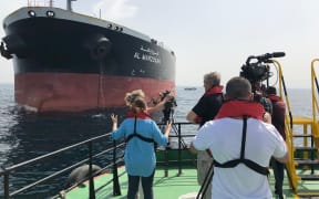he Saudi oil tanker Al-Marzoqah, one of the four tankers damaged in alleged "sabotage attacks" in the Gulf emirate of Fujairah.