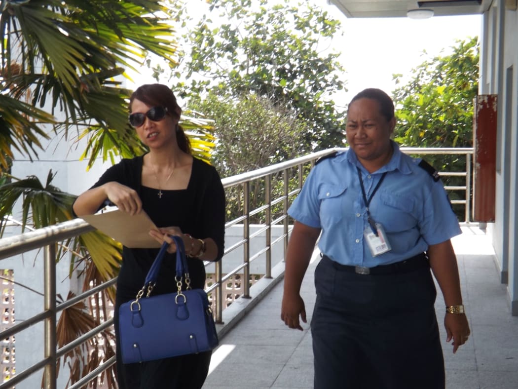 Director of Public Prosecution Mauga Precious Chang (LEFT) has been charged with traffic offences.