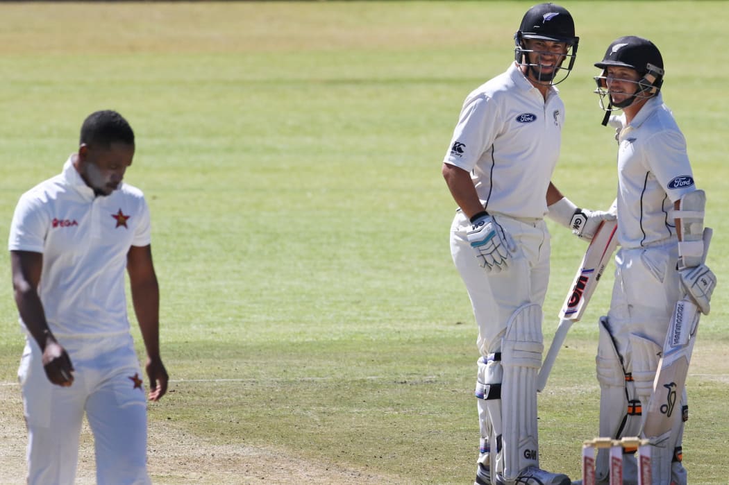 Ross Taylor batting during Day 2. Zimbabwe v New Zealand Black Caps, 1st Test at Bulawayo, Zimbabwe. 28 July - 1 August 2016.